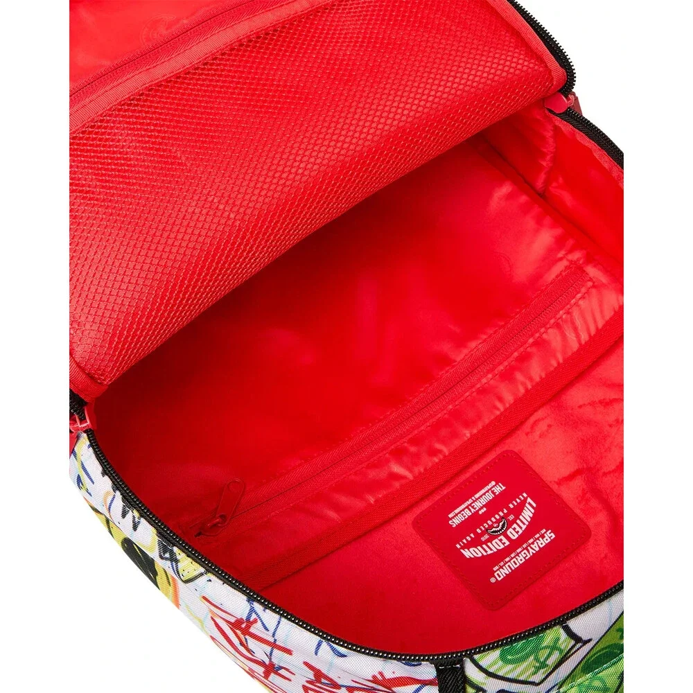 Sprayground Doodle Diablo Essay Backpack Unisex OS Multi Adjustable Strap GBS231